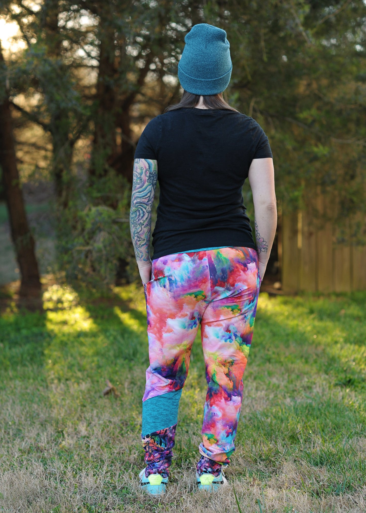 Adult Size - The Universal Joggers - Unisex Stretch Pants with color block options PDF Digital Sewing Patterns