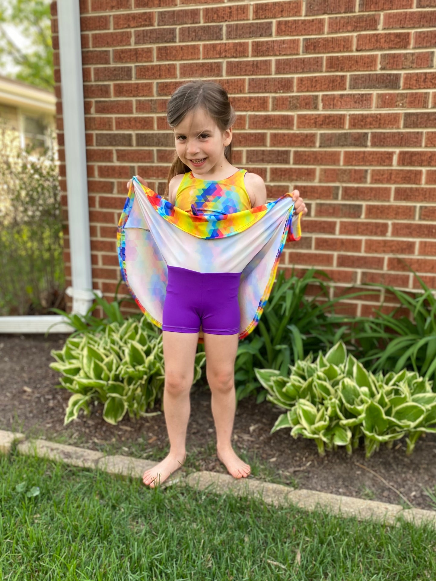 Kids Sporty Skorty Skirt, Shorts to full length yoga pants - Digital PDF Sewing Pattern - Size Preemie to 20 youth