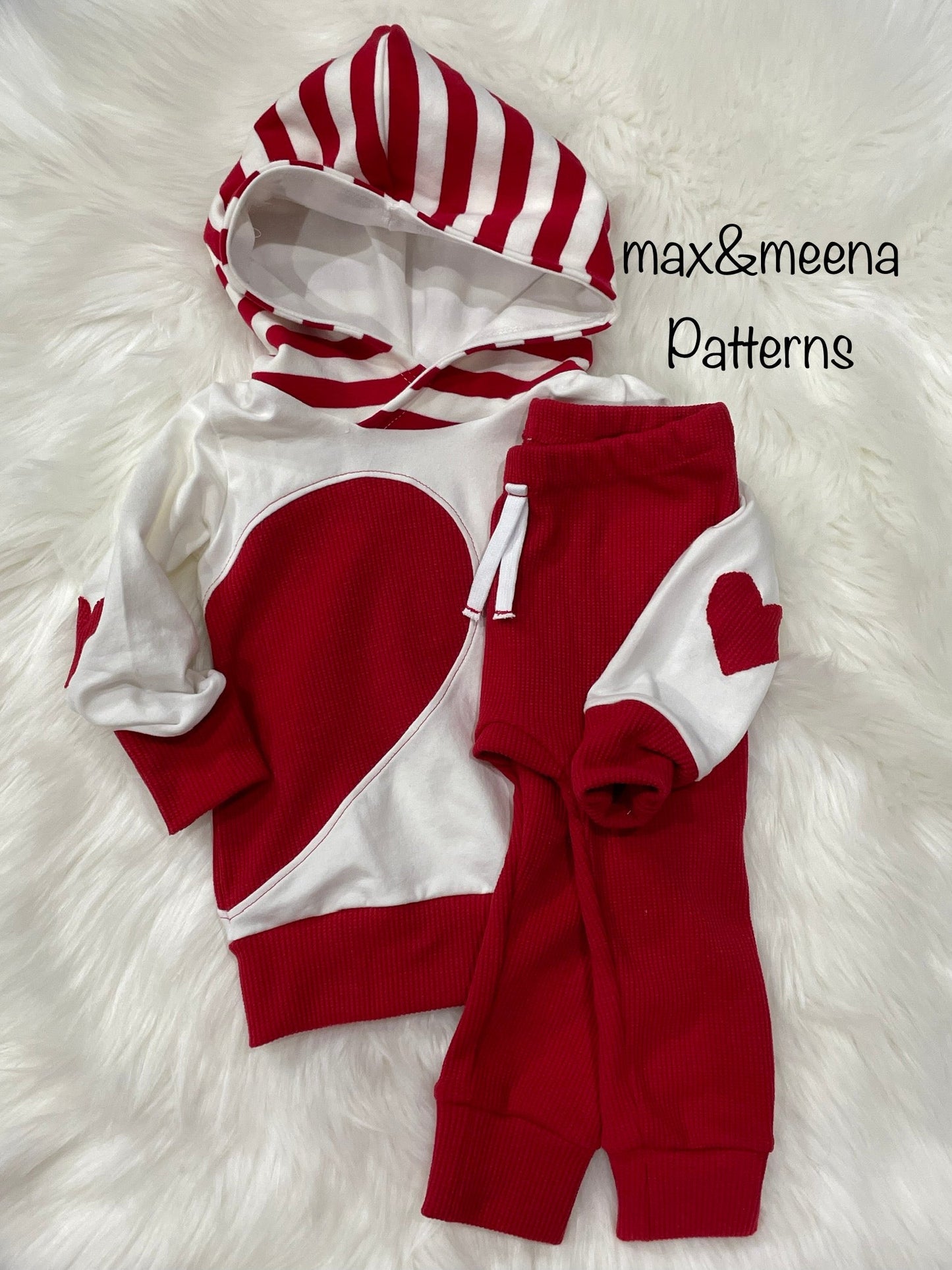 Heart On My Sleeve Hoodie PDF SEWING PATTERN *Projector/A0/Copy Shop Friendly**