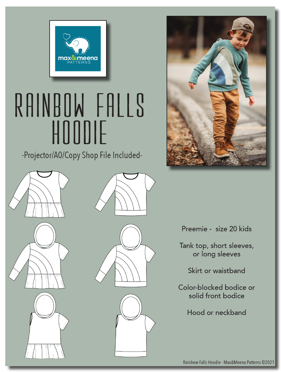 Rainbow hoodie kids online