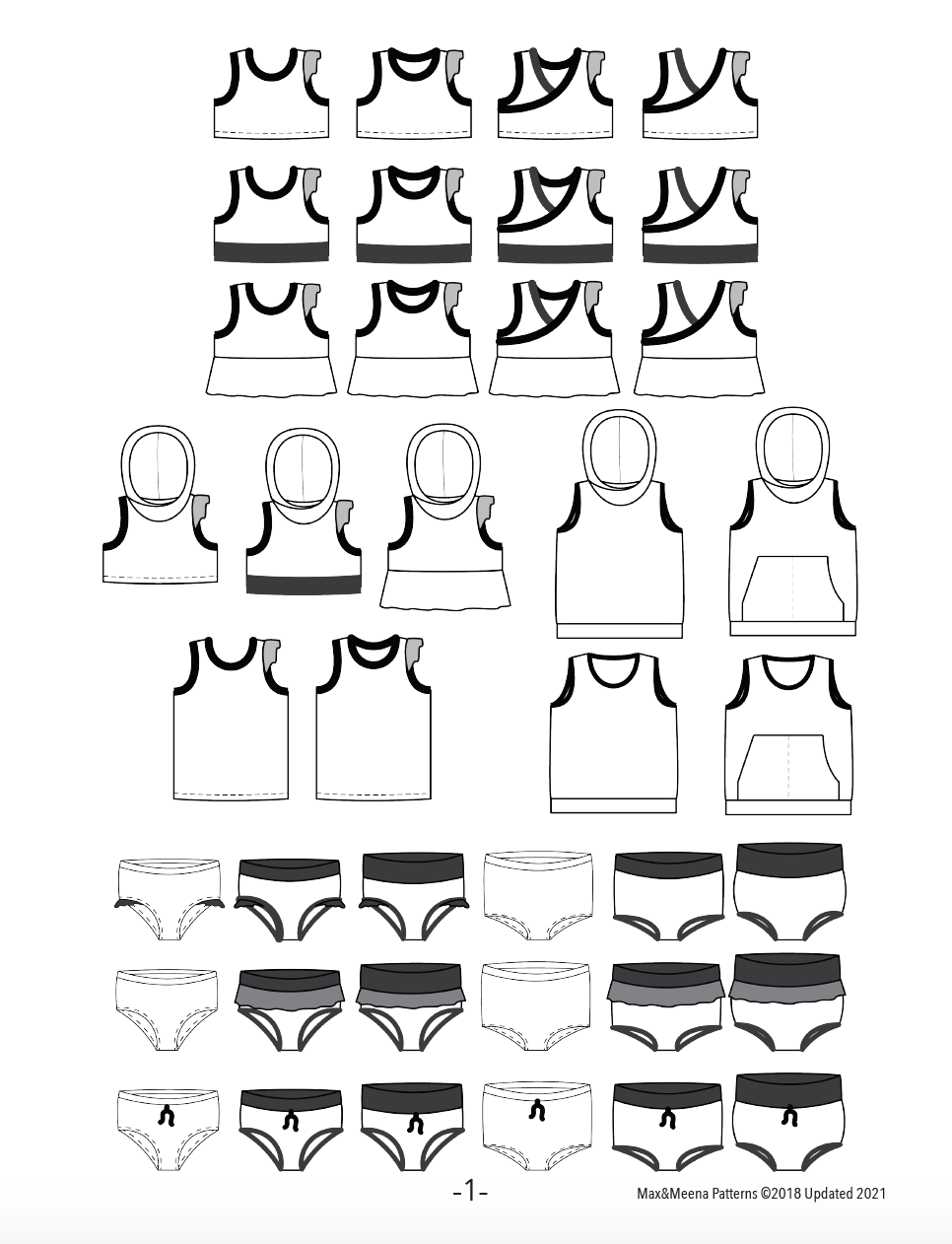 Sunshine Suit Sewing Bundle SEWING PDF PATTERN -Includes Projector/A0 file-
