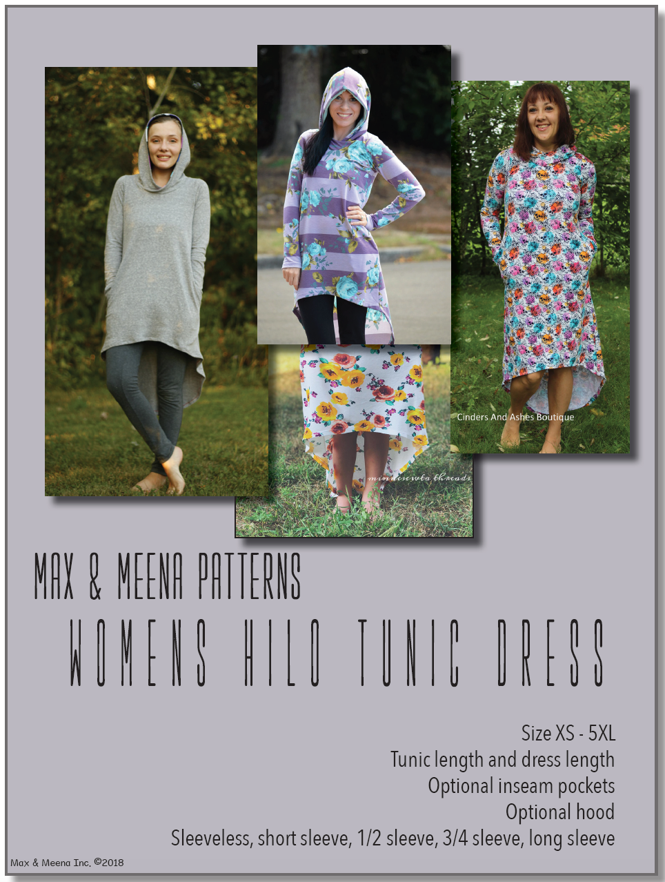 Adult Hilo Tunic Dress PDF Sewing pattern (A0 file included) RockerByeDestash Adult Hilo Tunic Dress PDF Sewing pattern (A0 file included) RockerByeDestash