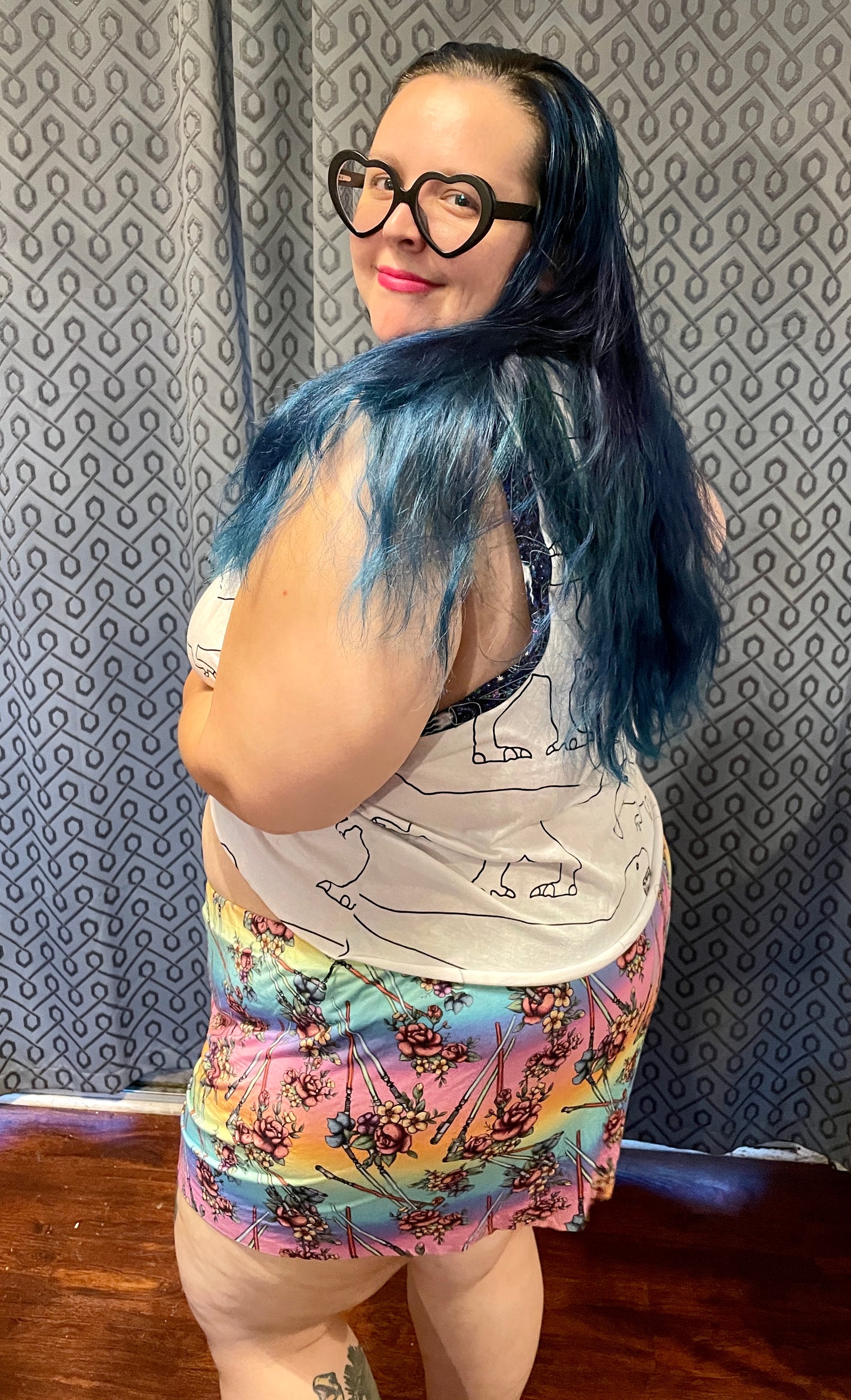 Adult Digital Sewing PDF Pattern - Sweet Sleep Set - Shorts and Tank top Pajamas