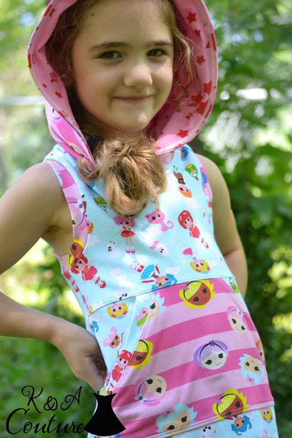 The Hideaway Hoodie Dress Sewing Pattern (PDF)