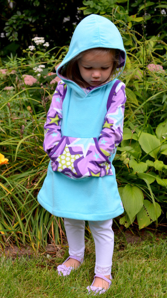 The Hideaway Hoodie Dress Sewing Pattern (PDF)