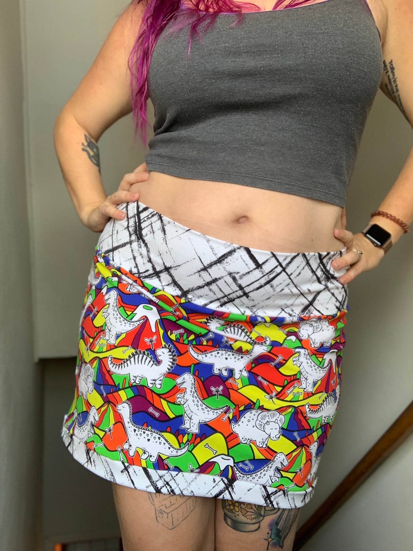 Adult Candy Pocket Skirt - Digital PDF Sewing Pattern - Size 28" hip to 83" hip