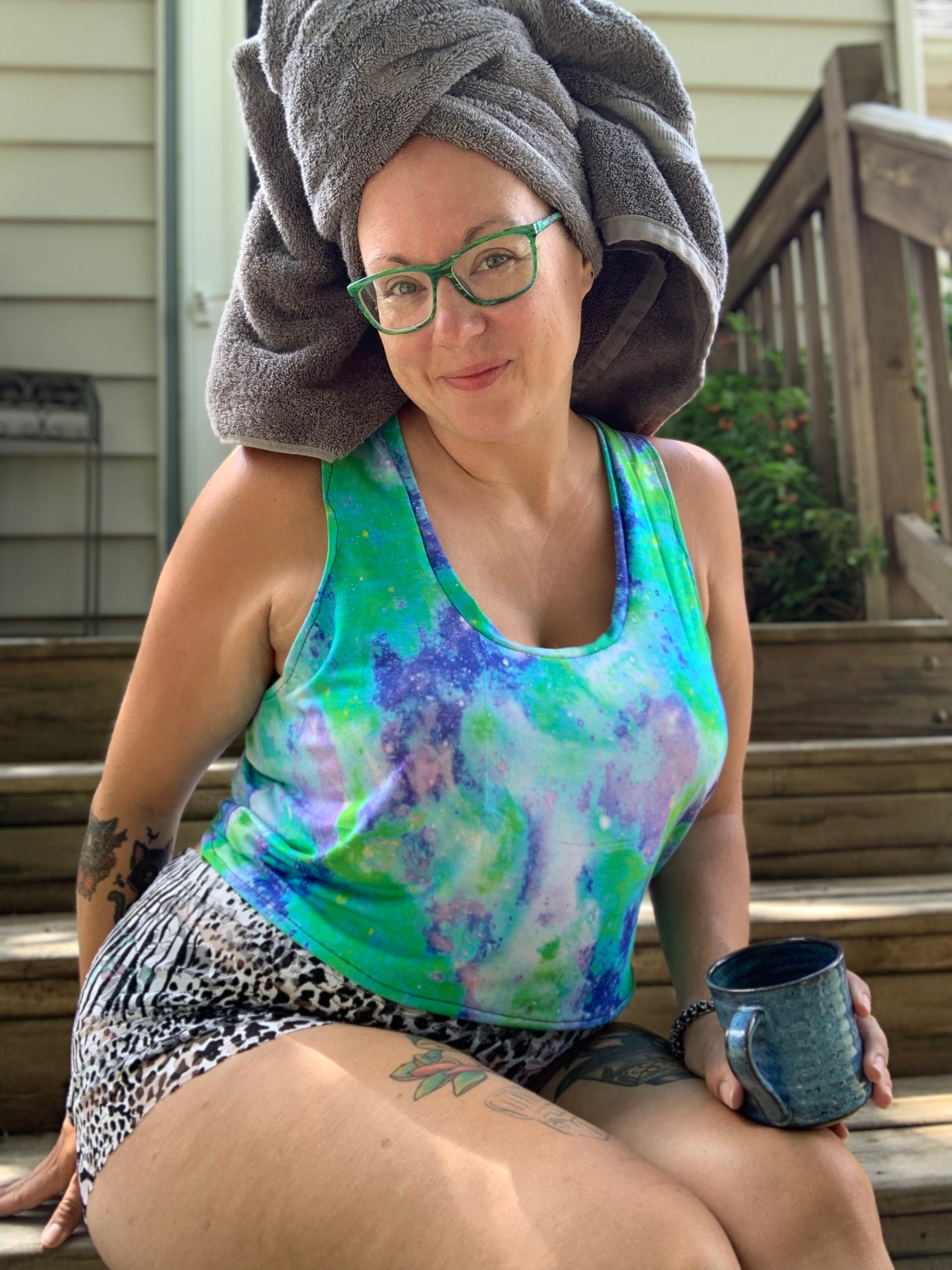 Adult Digital Sewing PDF Pattern - Sweet Sleep Set - Shorts and Tank top Pajamas