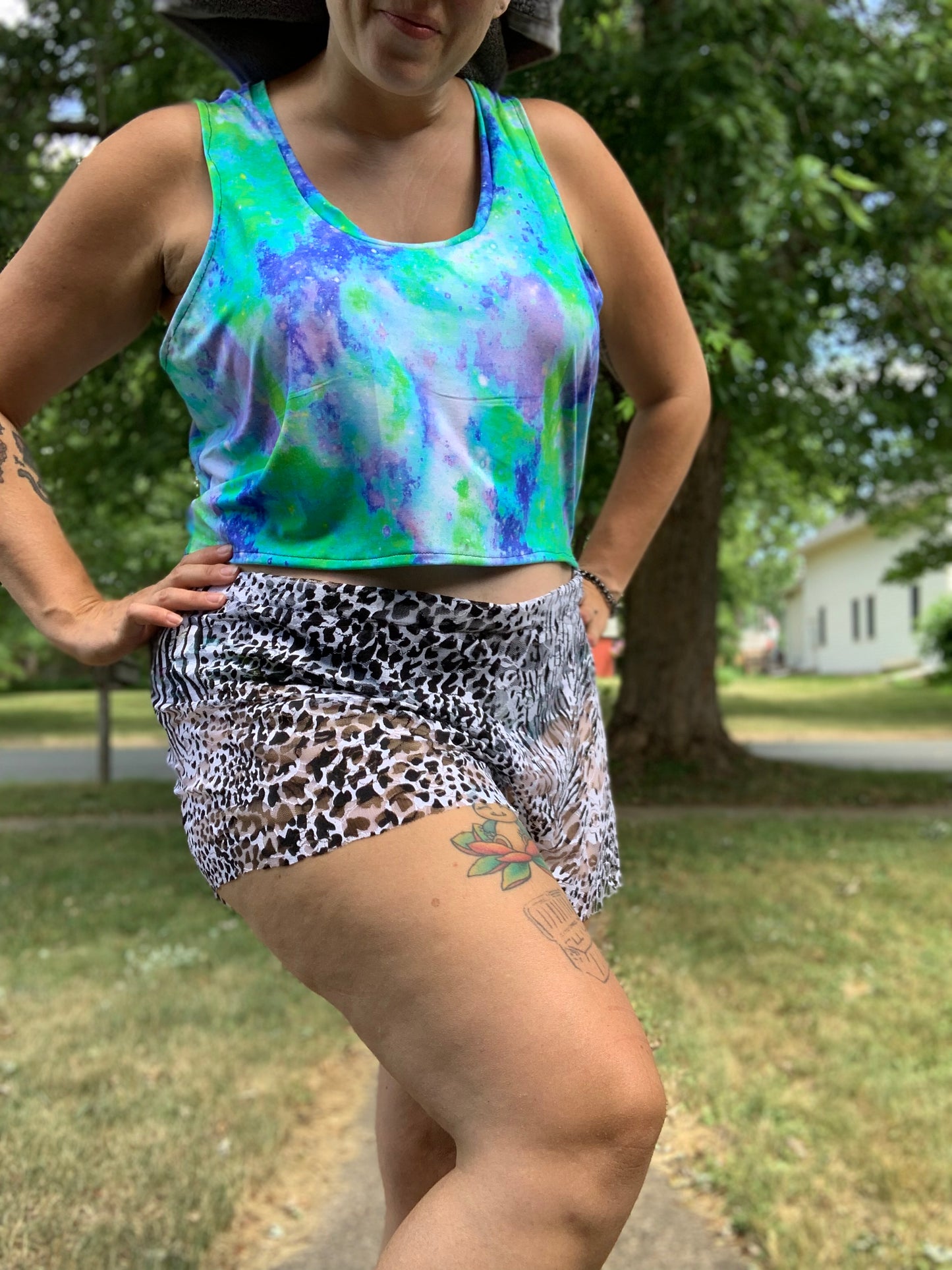 Adult Digital Sewing PDF Pattern - Sweet Sleep Set - Shorts and Tank top Pajamas