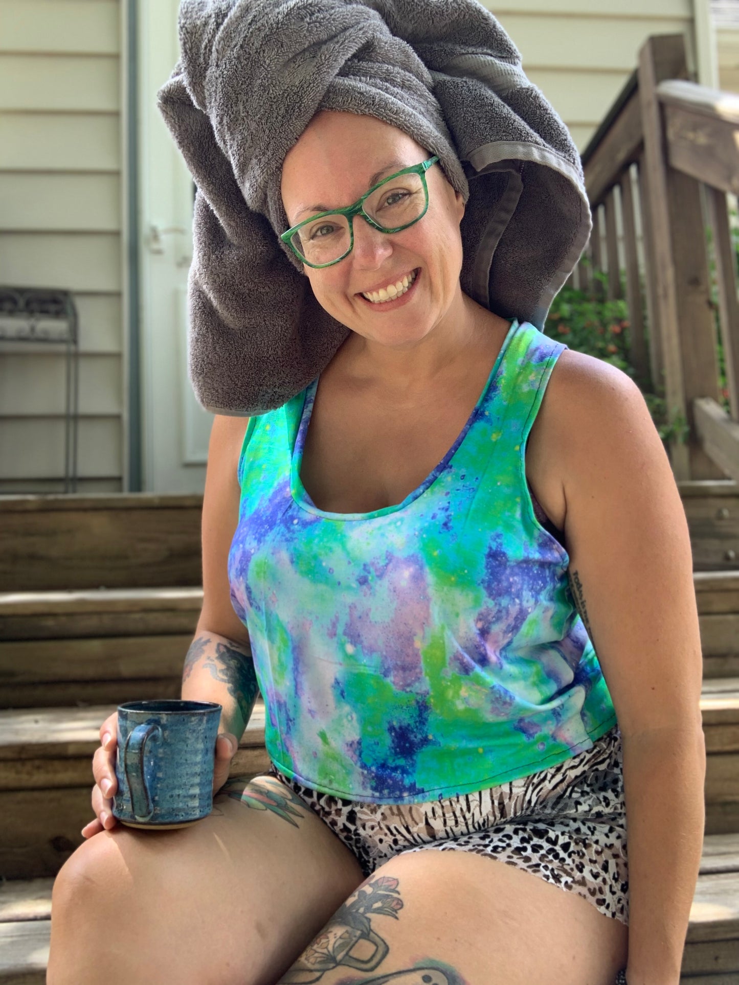 Adult Digital Sewing PDF Pattern - Sweet Sleep Set - Shorts and Tank top Pajamas