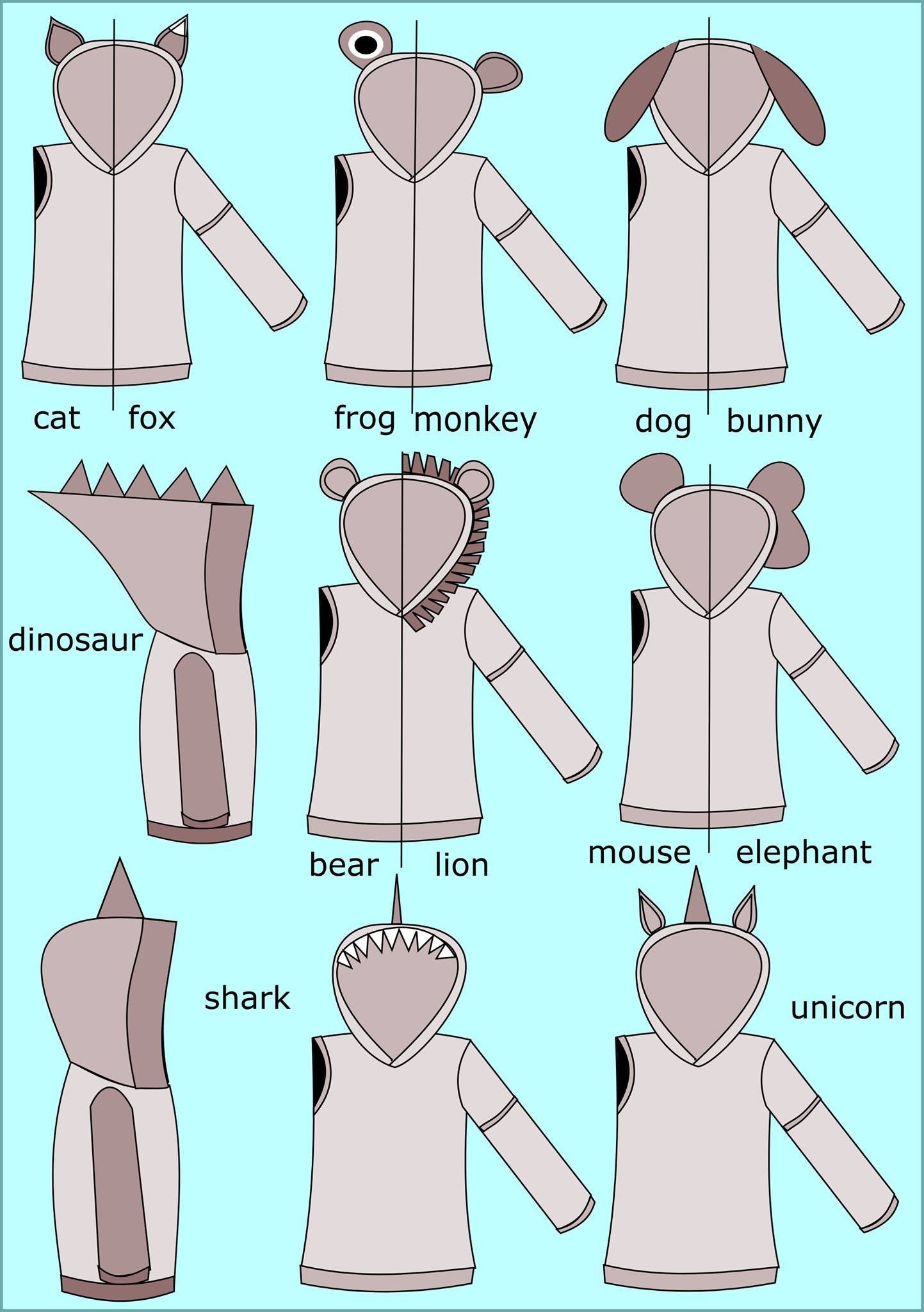 All Ears Hoodie Sewing Pattern (PDF)