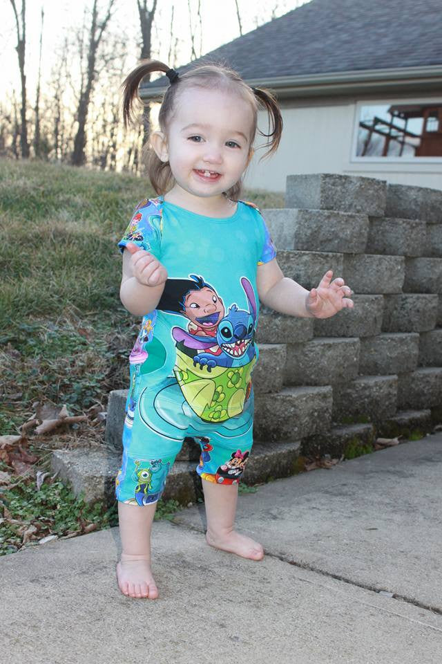 Pick-A-Pocket Romper PDF sewing pattern