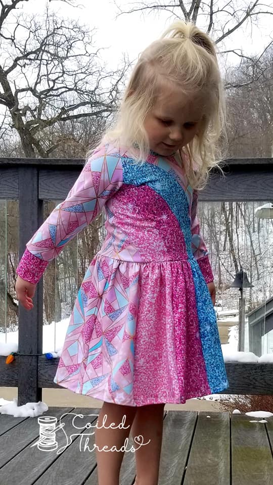 Rainbow Falls Dress -Kids- PDF Pattern -Projector/A0 Friendly-