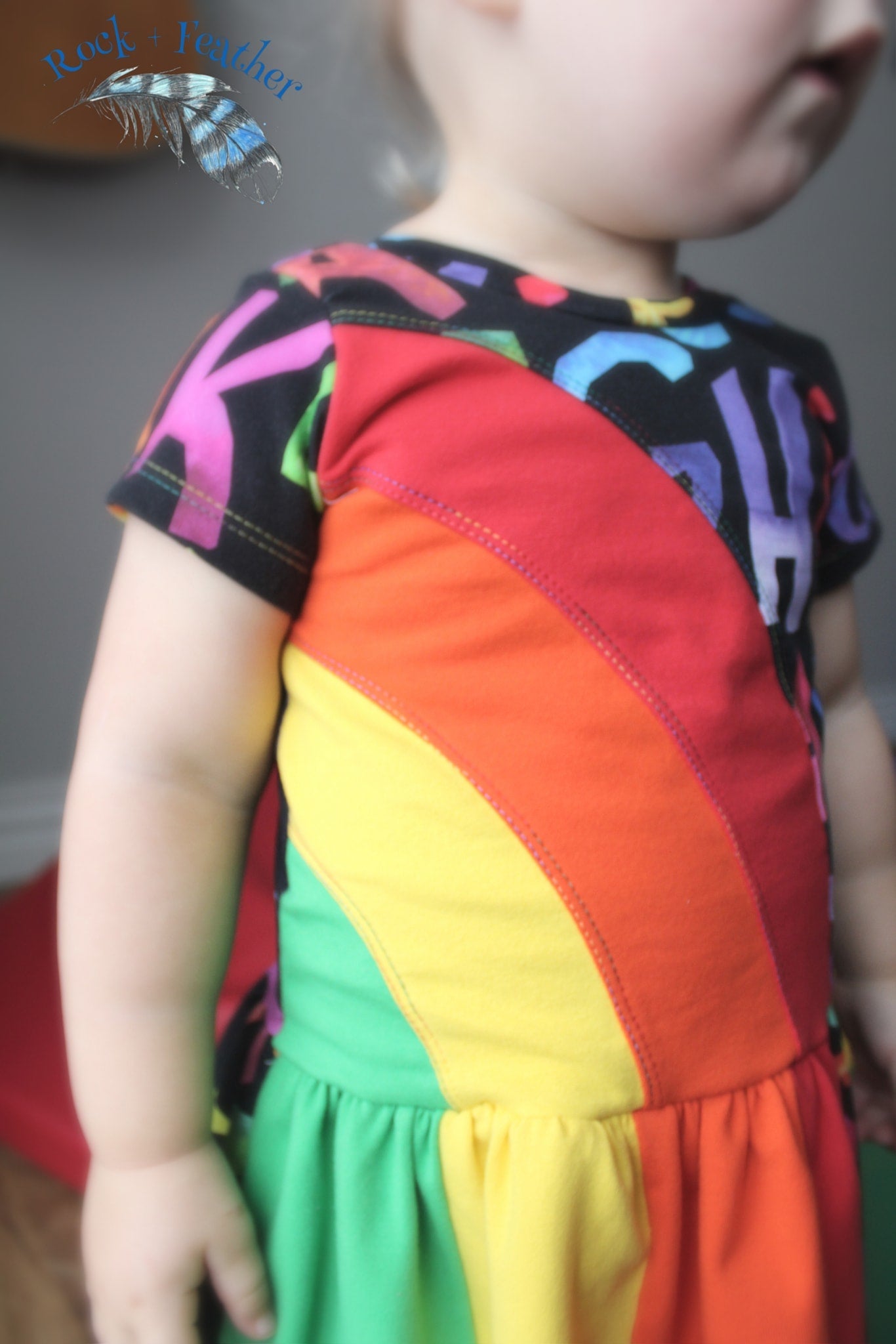 Rainbow Falls Dress -Kids- PDF Pattern -Projector/A0 Friendly-