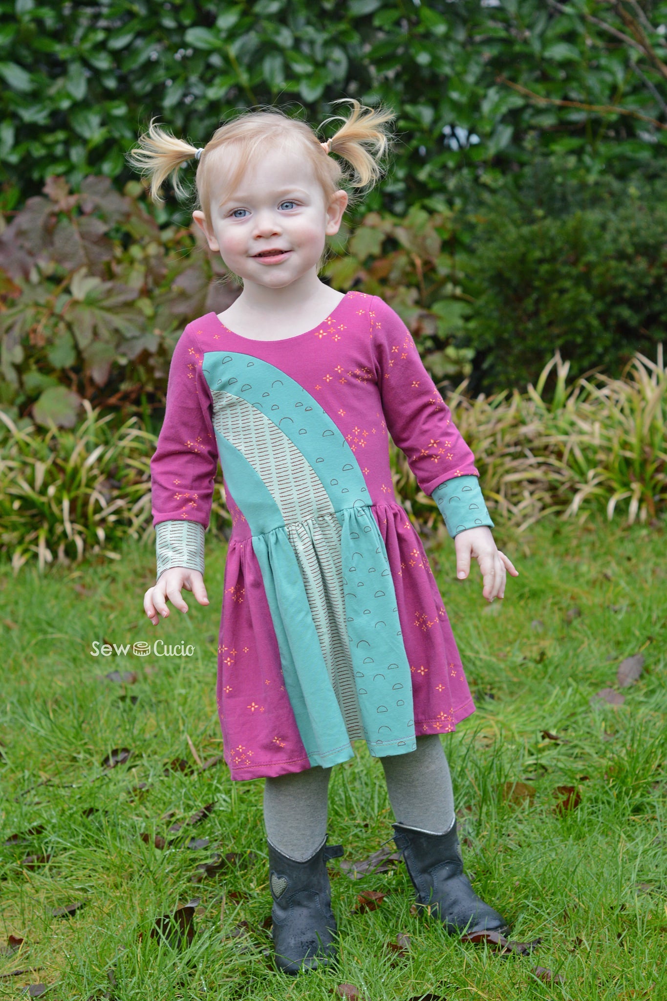 Rainbow Falls Dress -Kids- PDF Pattern -Projector/A0 Friendly-