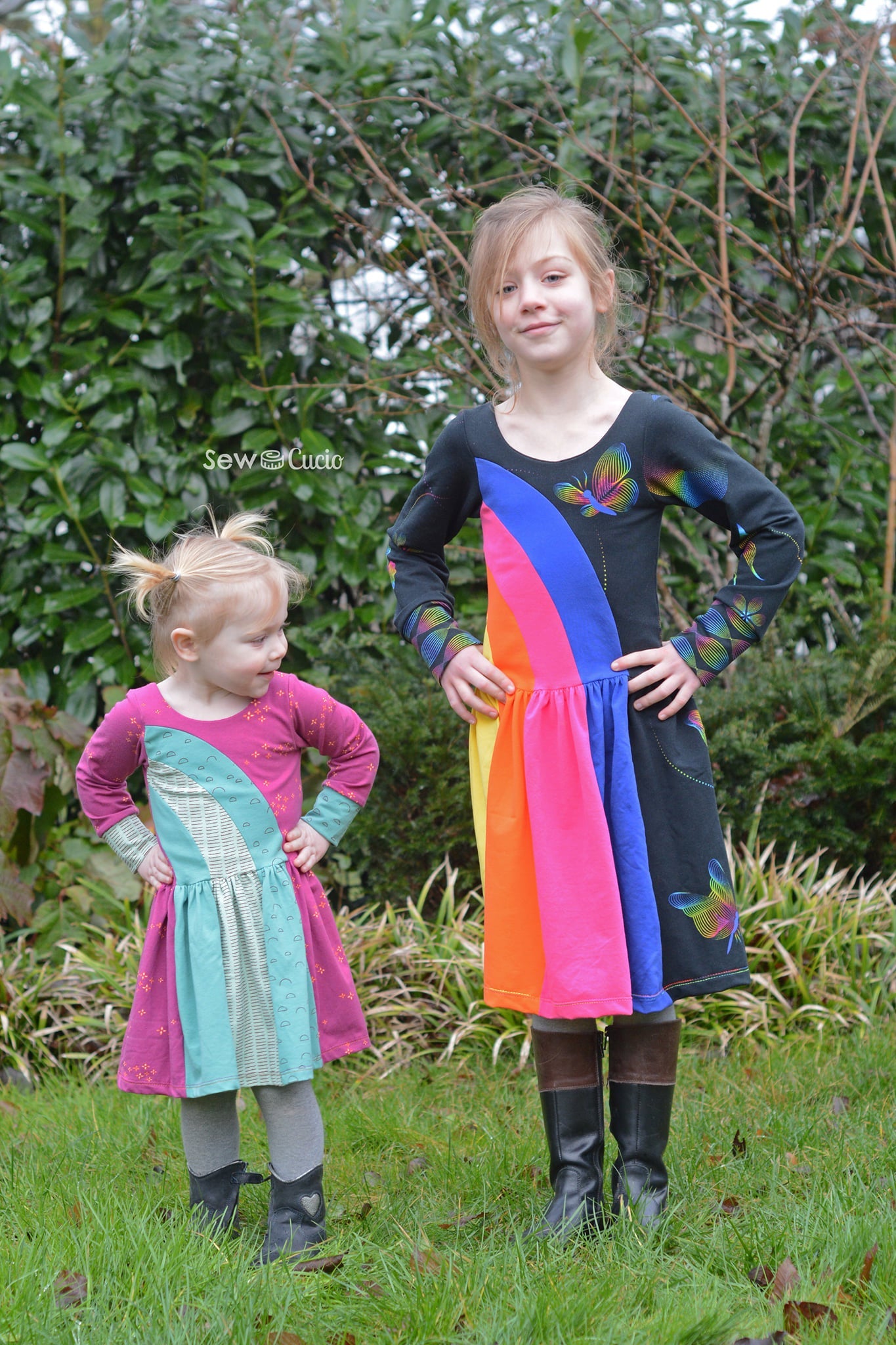 Rainbow Falls Dress -Kids- PDF Pattern -Projector/A0 Friendly-