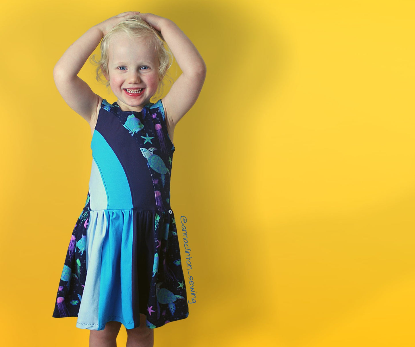 Rainbow Falls Dress -Kids- PDF Pattern -Projector/A0 Friendly-