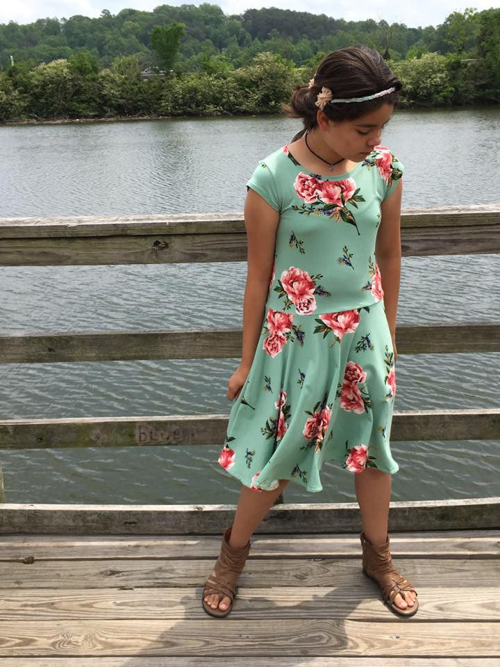 Rozzlyn Dress, Peplum Top, & Skirt SEWING PDF pattern **Projector/A0 Friendly**
