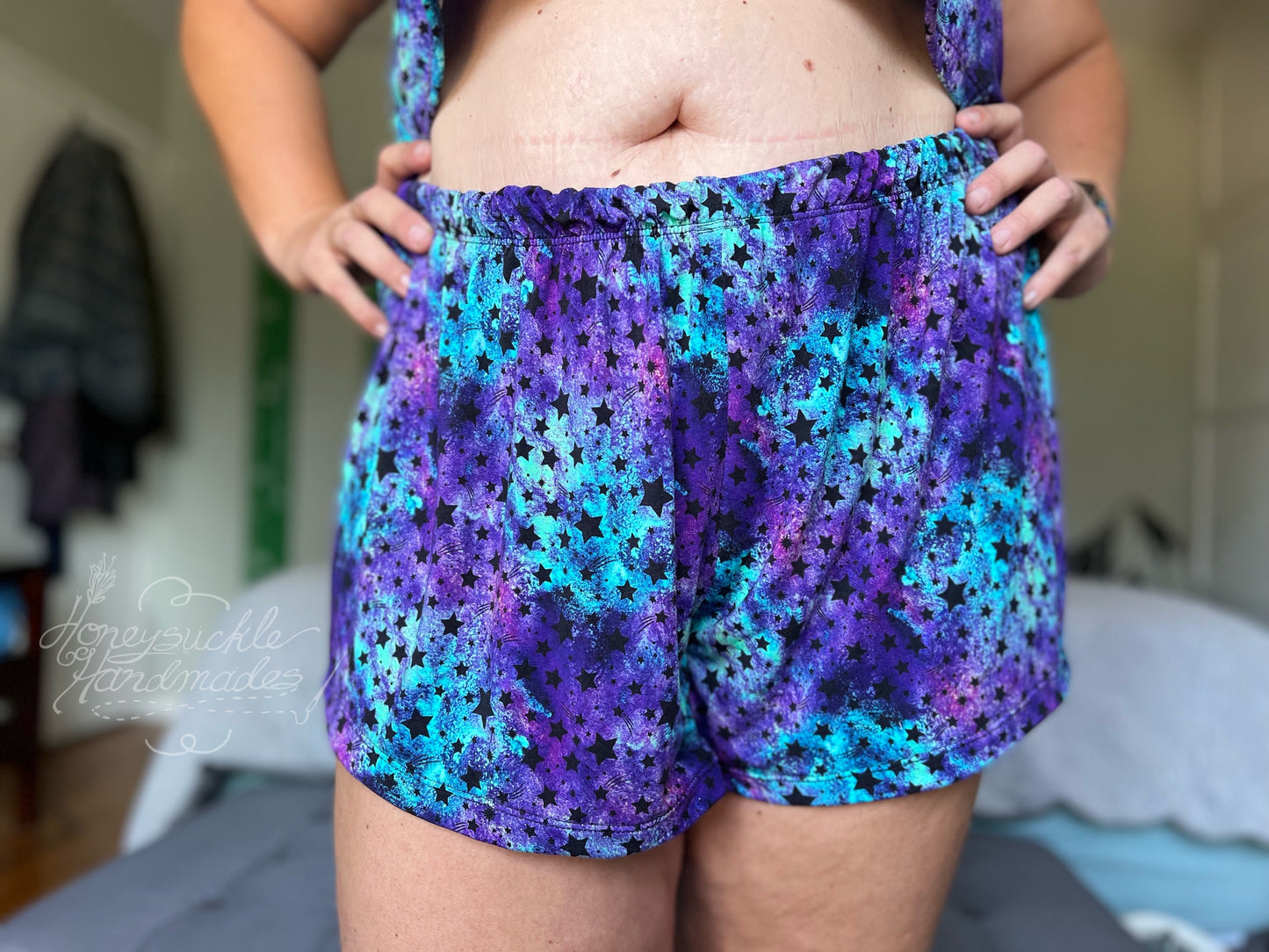 Adult Digital Sewing PDF Pattern - Sweet Sleep Set - Shorts and Tank top Pajamas
