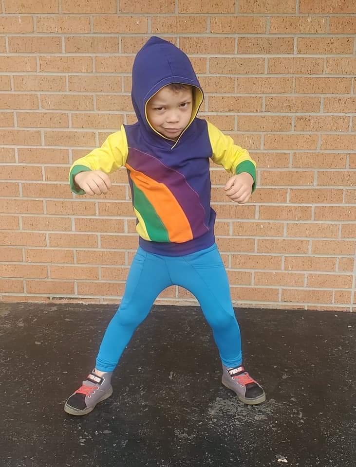 Rainbow Falls Hoodie -KIDS- PDF Pattern -Projector/A0 Friendly-