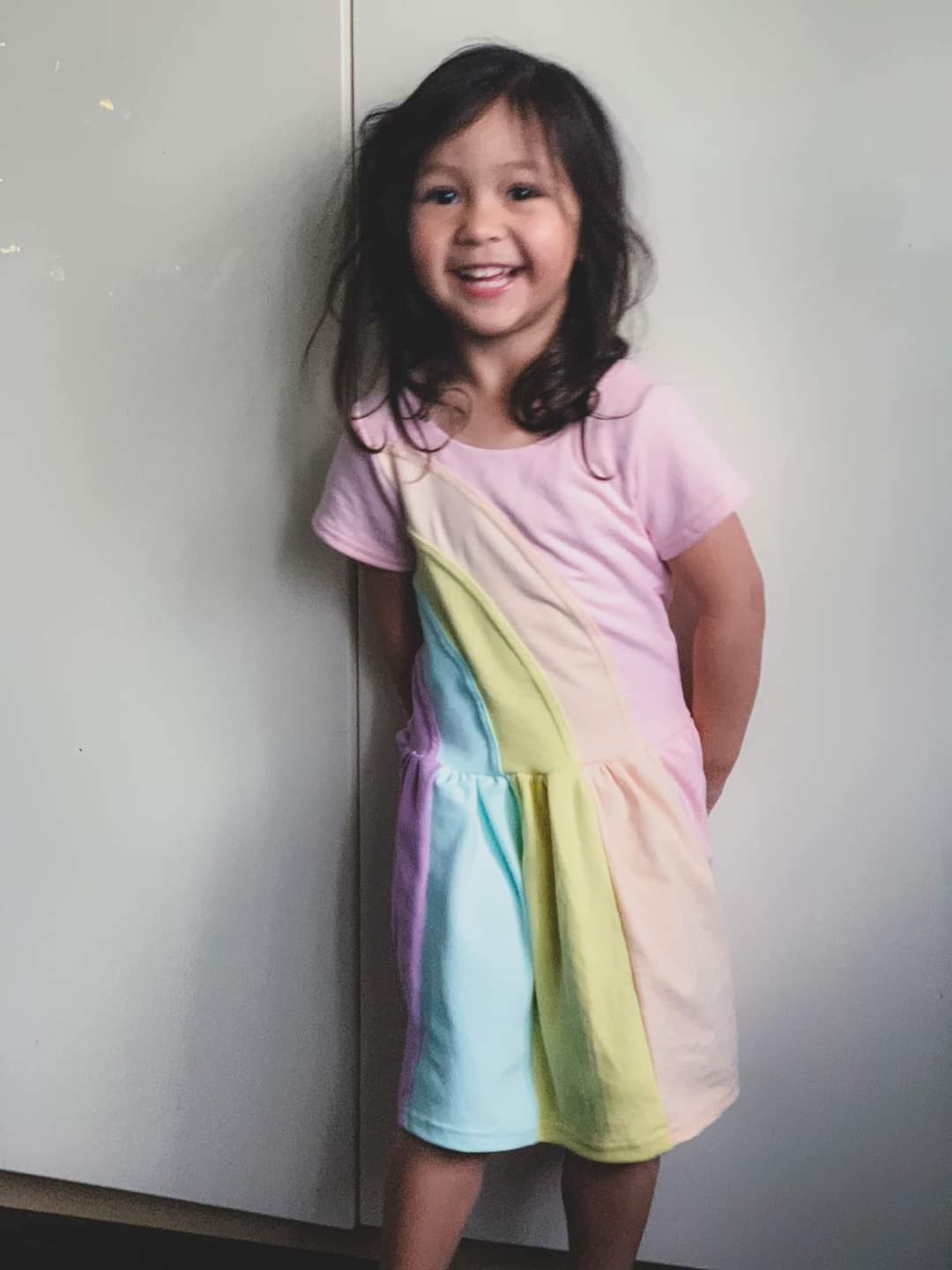 Rainbow Falls Dress -Kids- PDF Pattern -Projector/A0 Friendly-