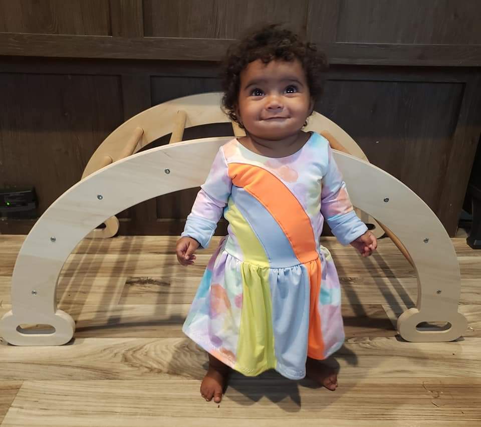 Rainbow Falls Dress -Kids- PDF Pattern -Projector/A0 Friendly-