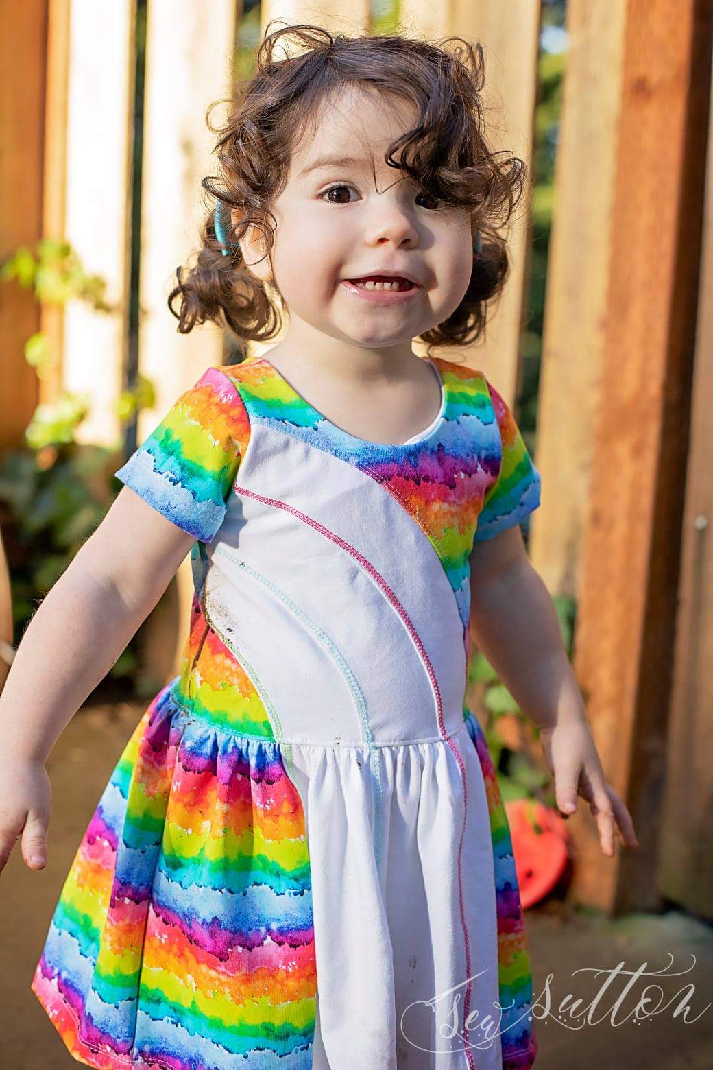 Rainbow Falls Dress -Kids- PDF Pattern -Projector/A0 Friendly-