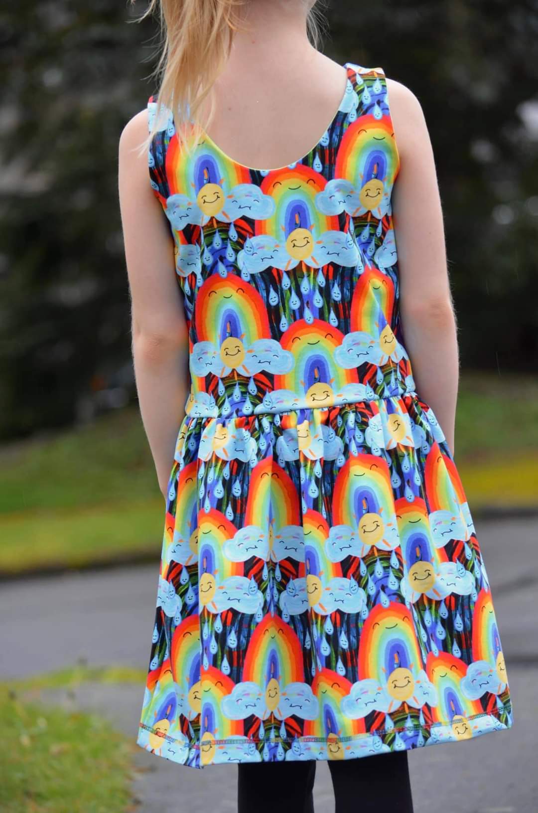 Rainbow Falls Dress -Kids- PDF Pattern -Projector/A0 Friendly-