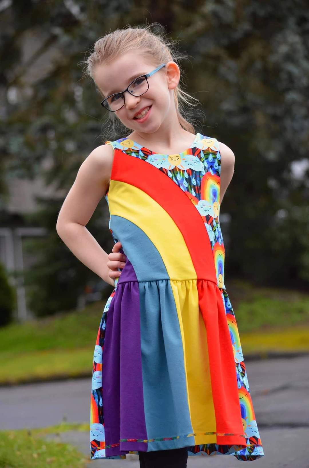 Rainbow Falls Dress -Kids- PDF Pattern -Projector/A0 Friendly-