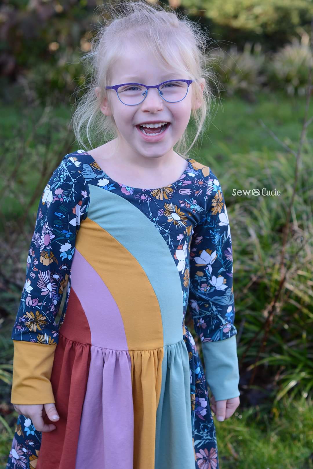 Rainbow Falls Dress -Kids- PDF Pattern -Projector/A0 Friendly-