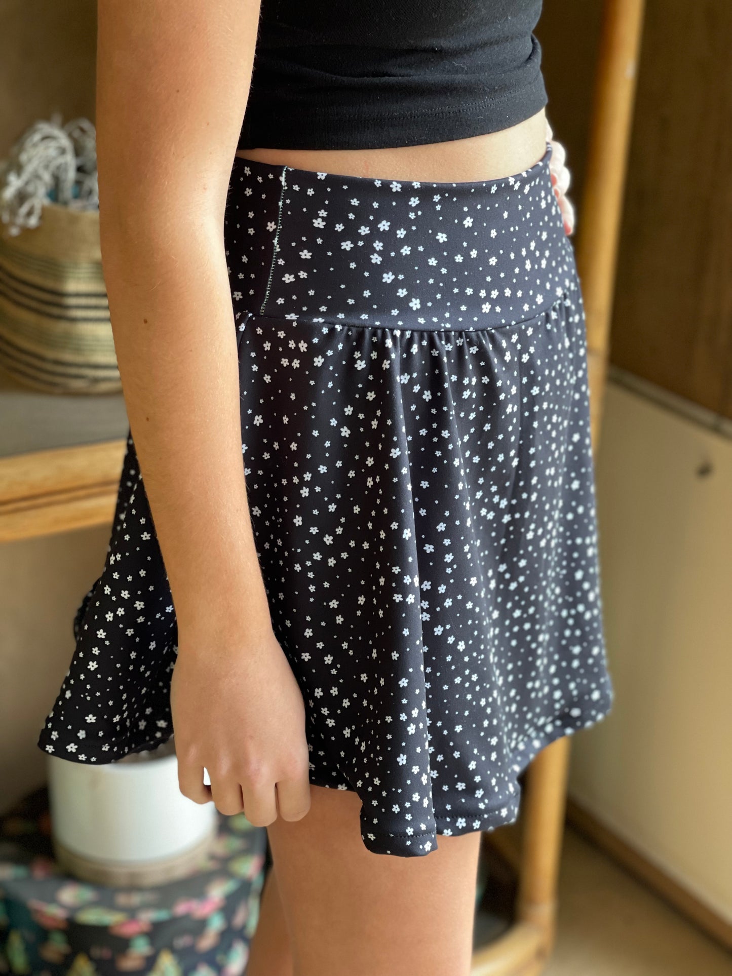 Adult Sporty Skorty Skirt, Shorts to full length yoga pants - Digital PDF Sewing Pattern - 28" hip to 83" hip